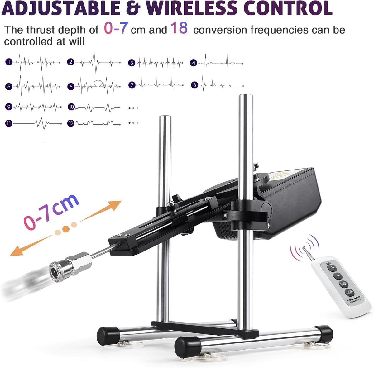 Black metal thrusting sex machine, photo 2