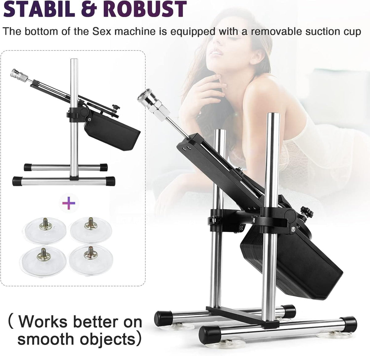 Black metal thrusting sex machine, photo 3