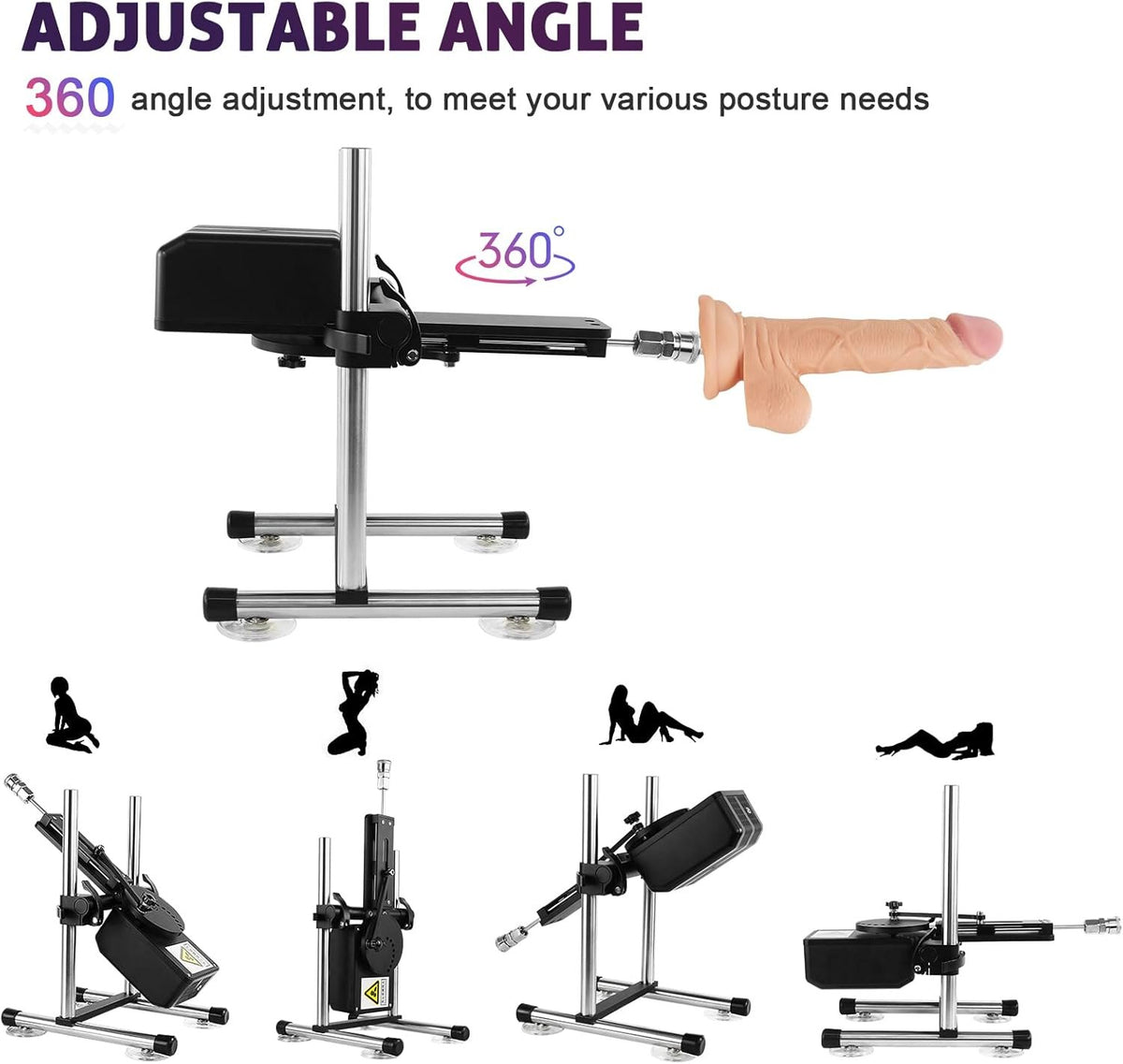 Black metal thrusting sex machine, photo 4