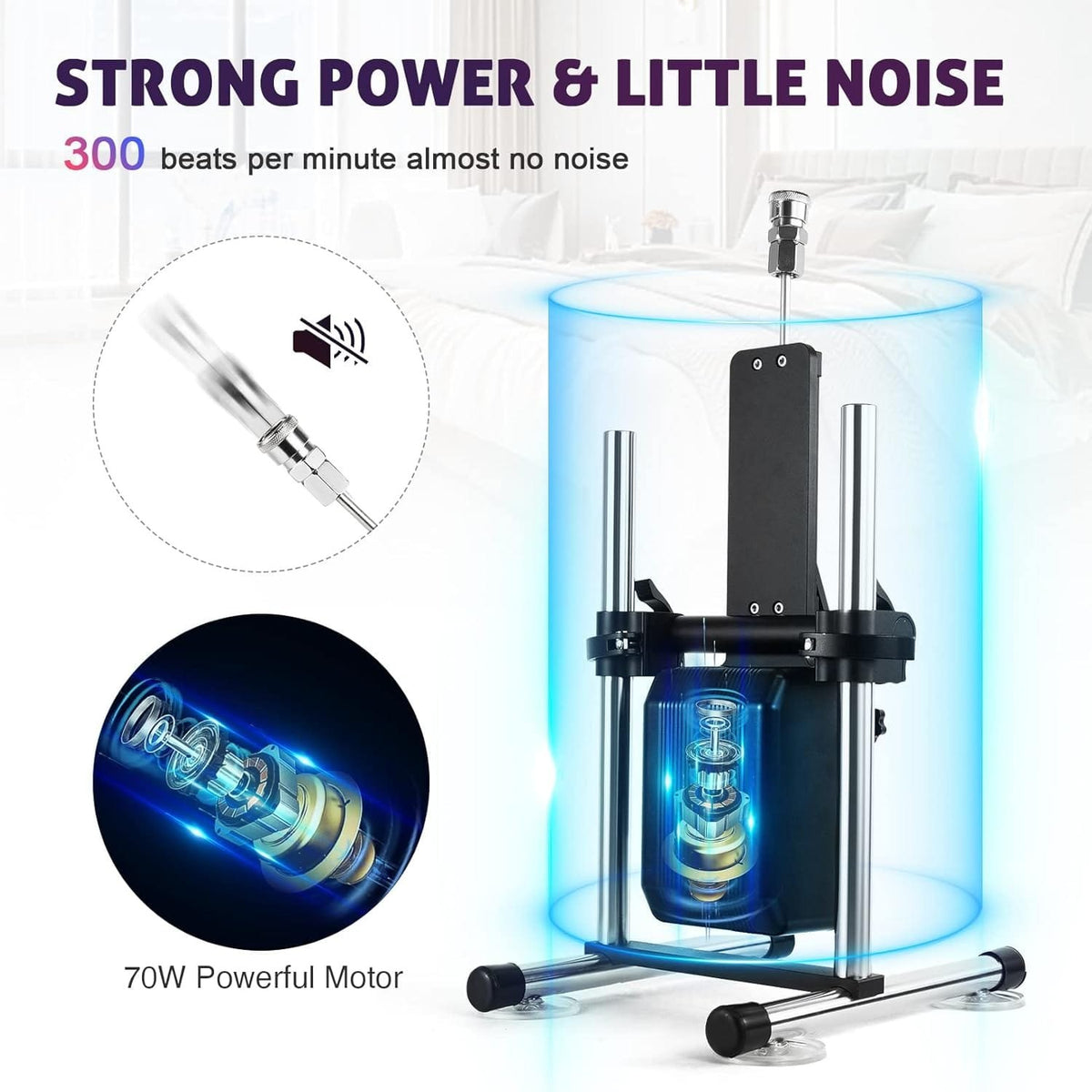 Black metal thrusting sex machine, photo 6