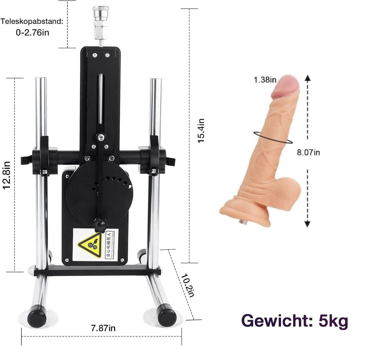 Black metal thrusting sex machine, photo 7