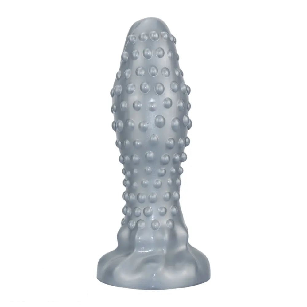 Studded textured silicone anal plug, photo 10