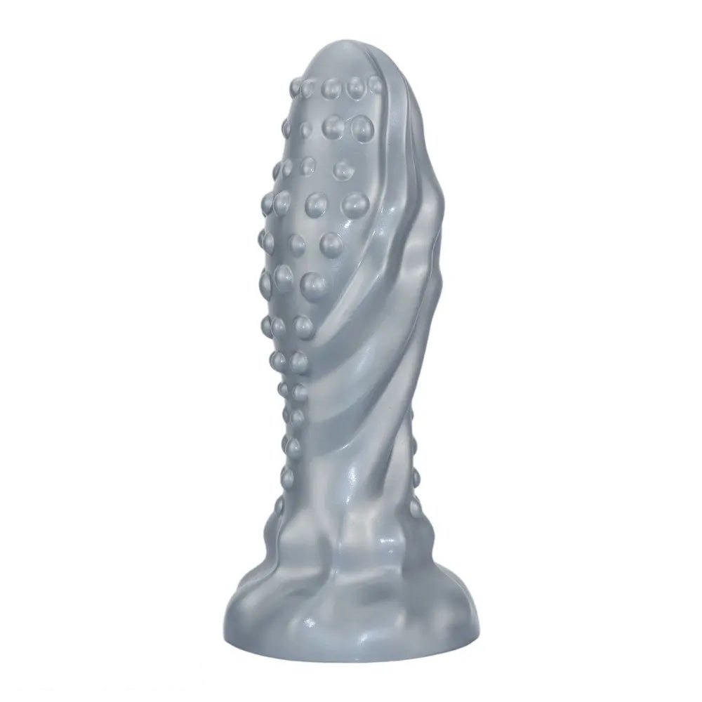 Studded textured silicone anal plug, photo 11