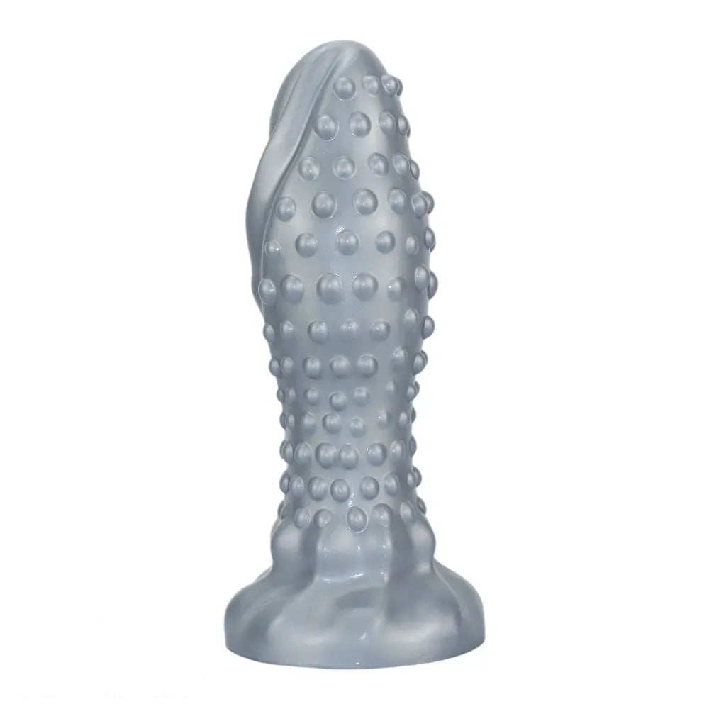 Studded textured silicone anal plug, photo 13