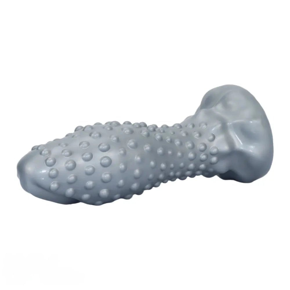 Studded textured silicone anal plug, photo 14