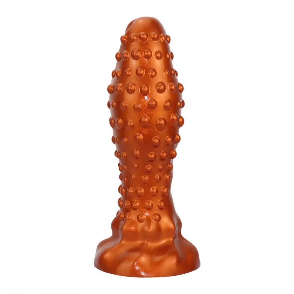 Studded textured silicone anal plug, photo 4