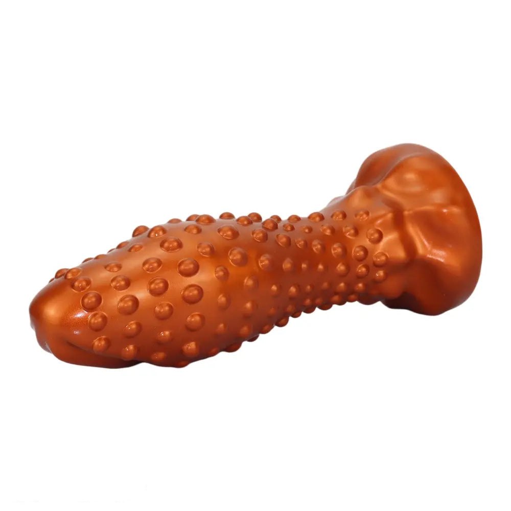 Studded textured silicone anal plug, photo 7