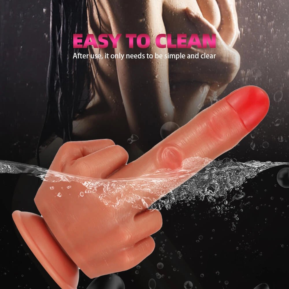 Brown liquid silicone finger-shaped fantasy dildo, photo 13