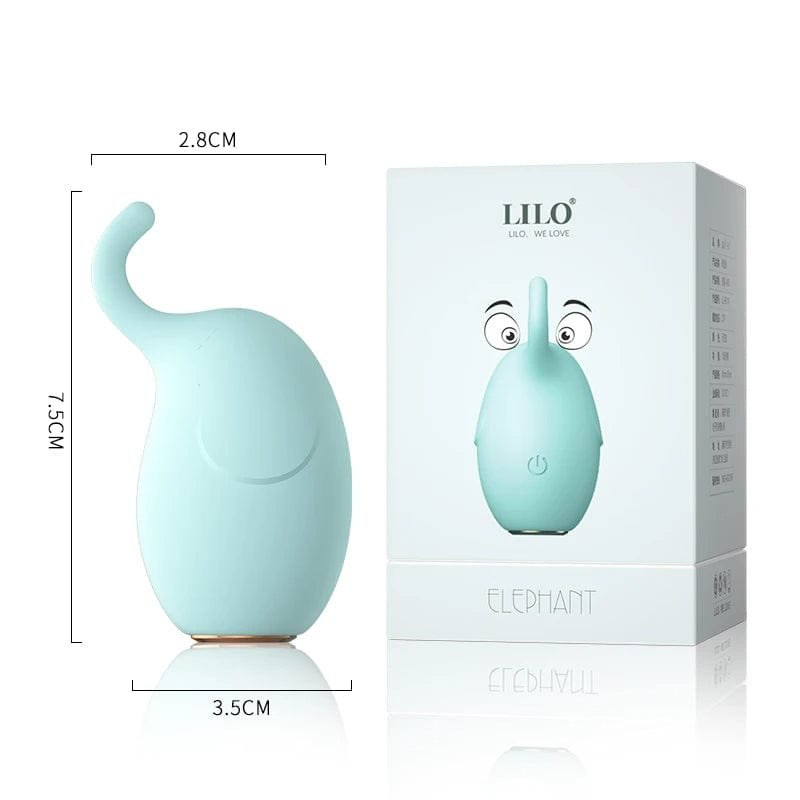 Blue Elephant mini animal-shaped clit vibrator