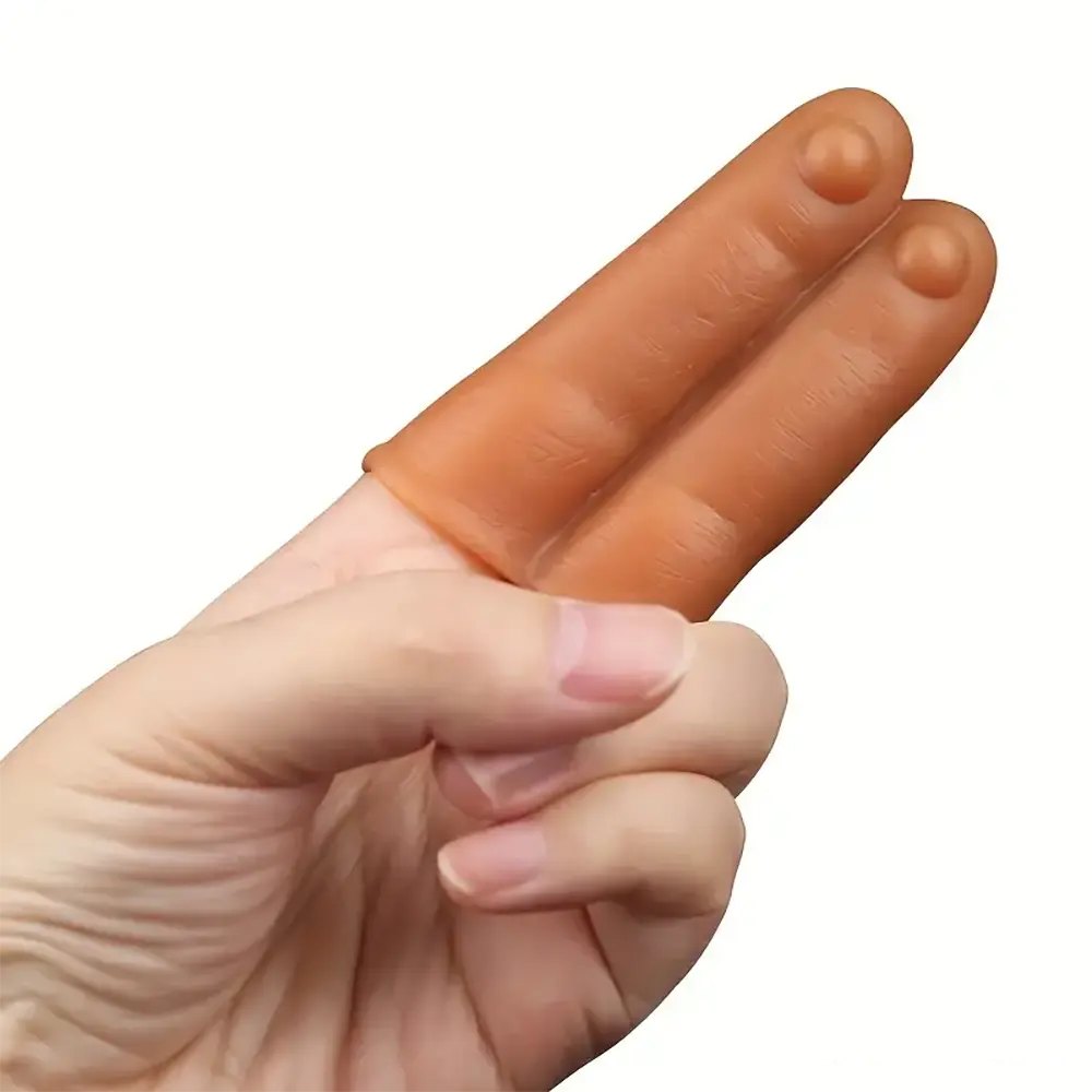 Flesh silicone mini finger dildo, photo 3