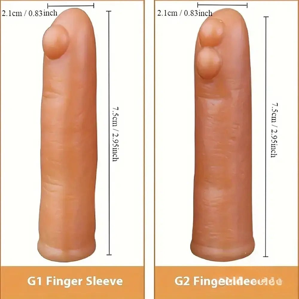 Flesh silicone mini finger dildo, photo 7