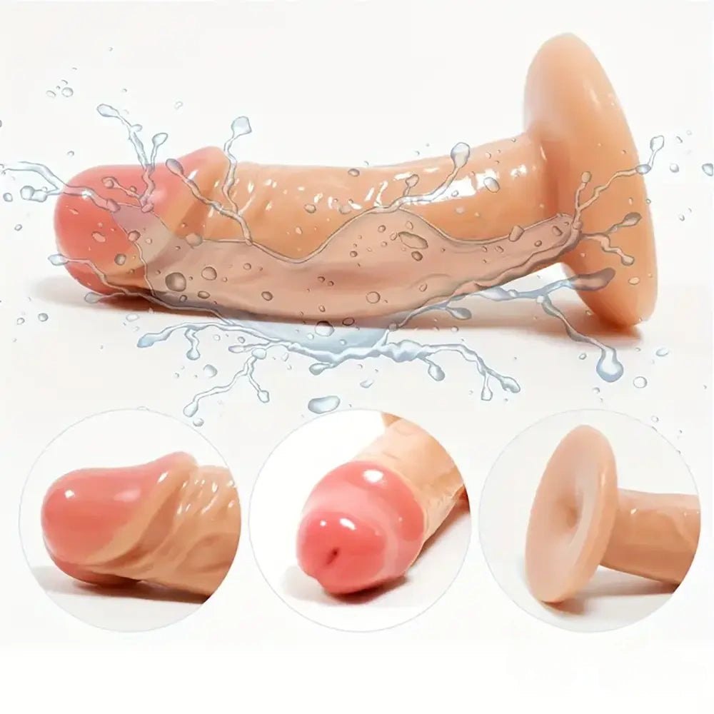 Flesh tone mini PVC dildo, photo 3