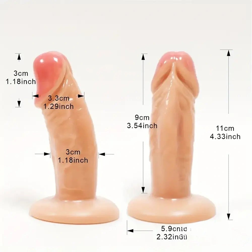 Flesh tone mini PVC dildo, photo 5