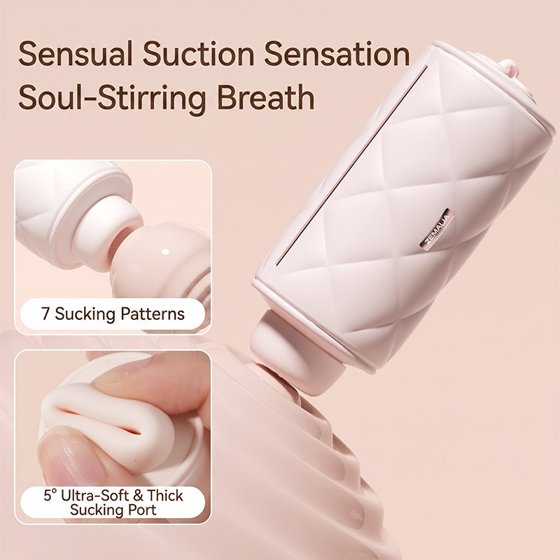Blush pink mini handbag clitoral suction and egg vibrator, photo 5