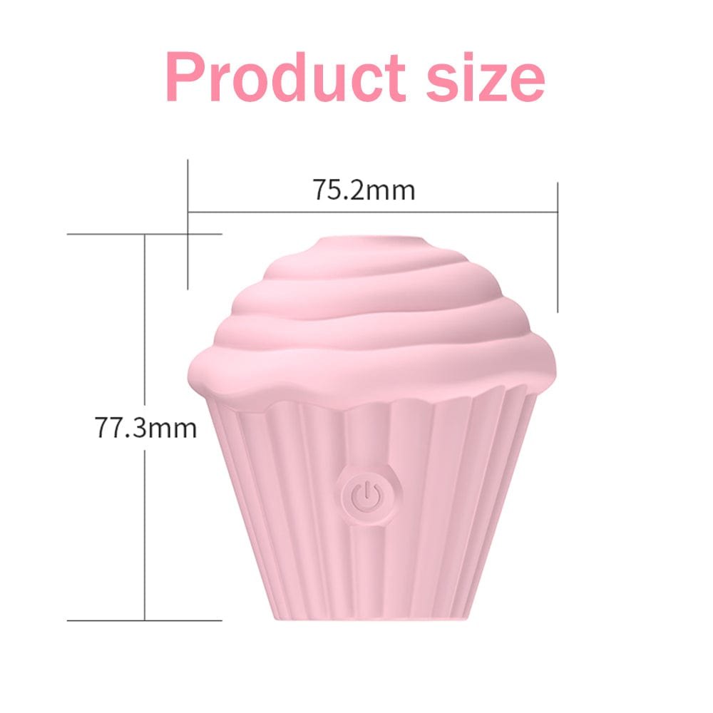 Cupcake-shaped mini clitoral vibrator with one-button control, photo 10
