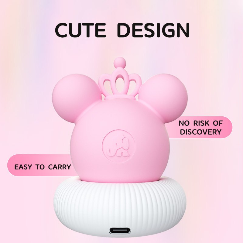 Pink mini mouse heating suction vibrator, photo 5