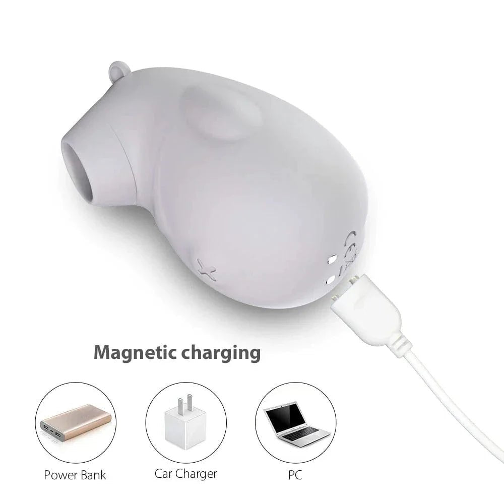 Grey mini pearl tip suction toy, photo 3