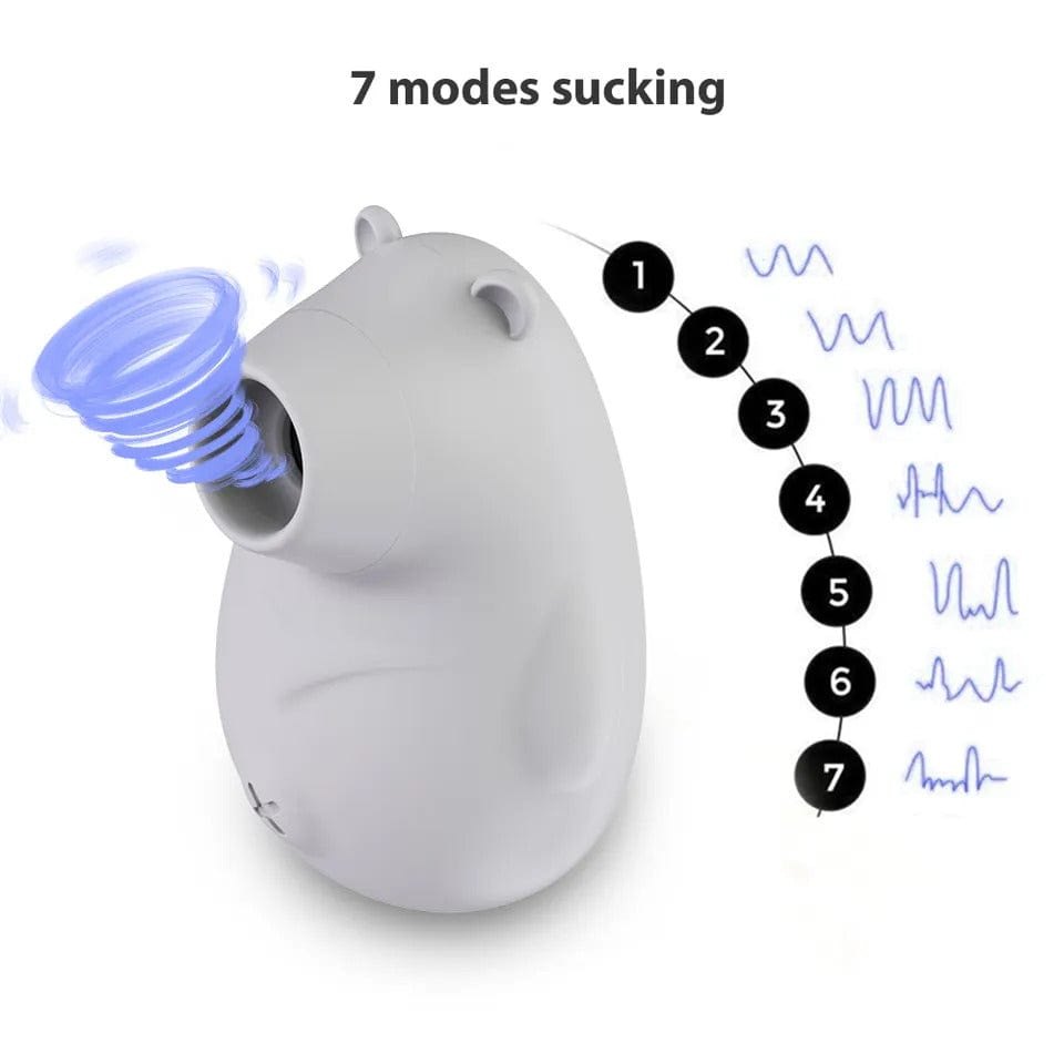 Grey mini pearl tip suction toy, photo 6