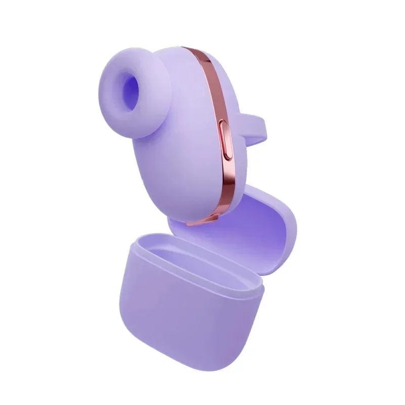 Mini pod clitoral sucking vibrator with charging case, photo 1