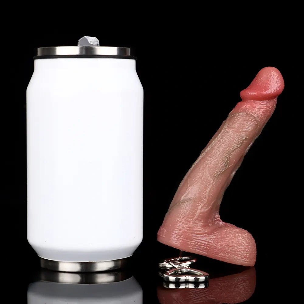 Flesh silicone mini dildo keychain, photo 11