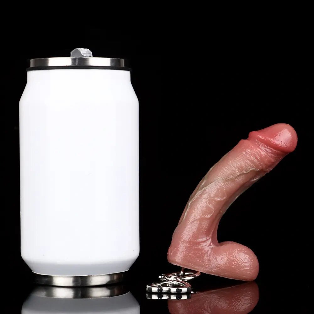 Flesh mini silicone dildo keychain, photo 10