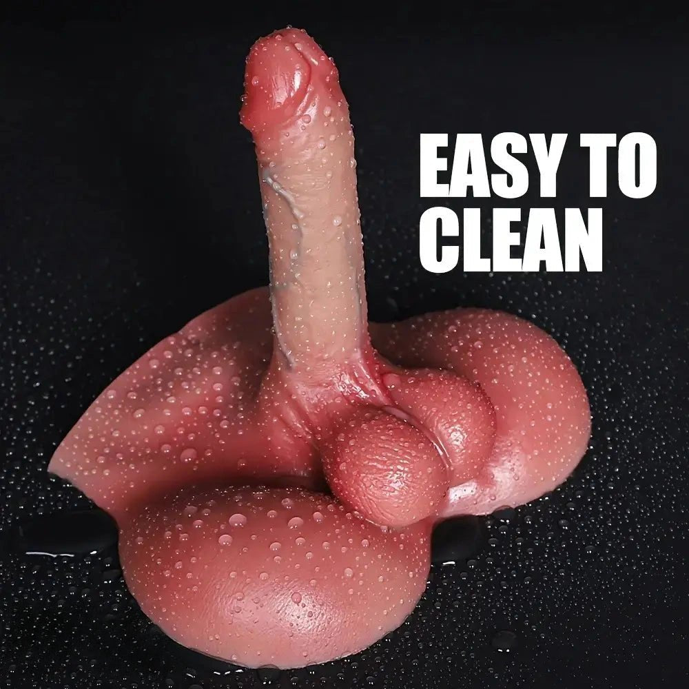 Flesh silicone torso with dildo, photo 6