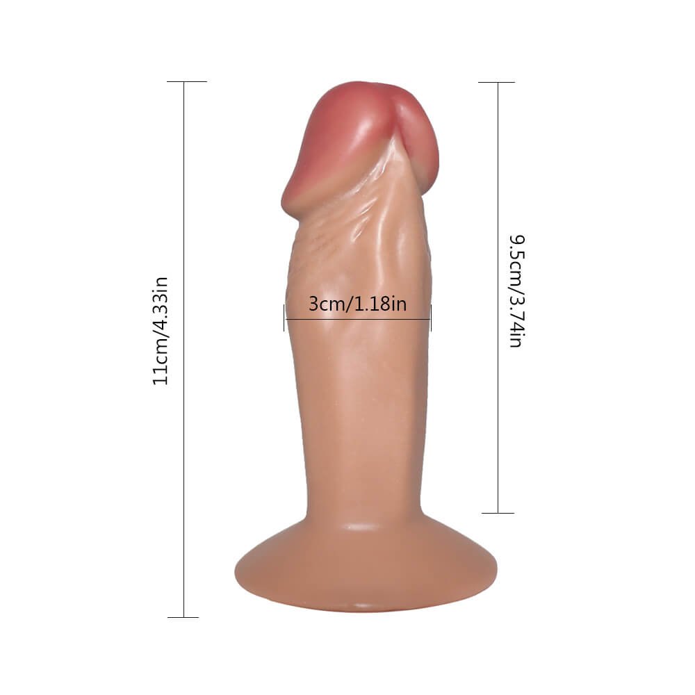 Mini slim realistic suction cup dildo, photo 3