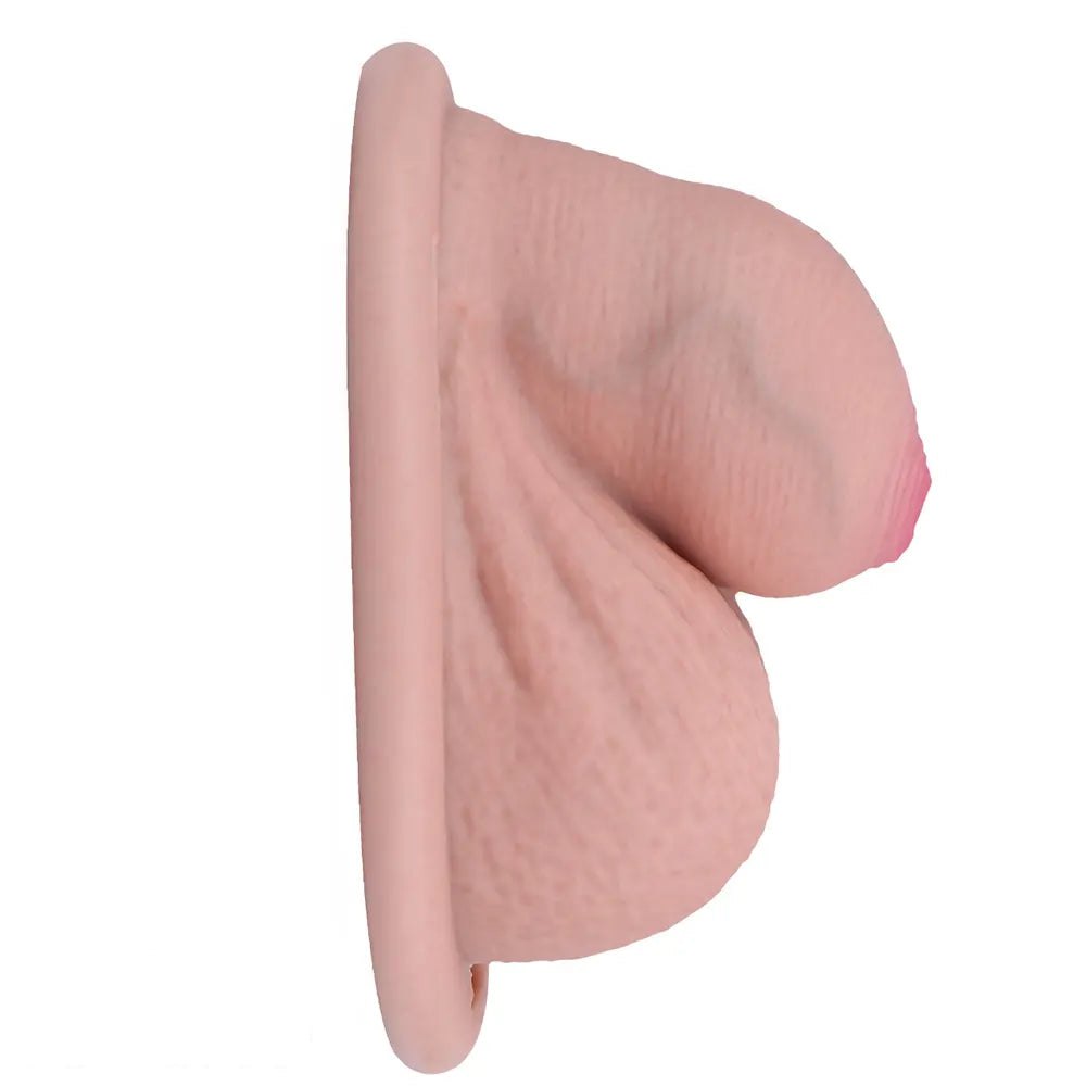 Flesh tone mini strap-on silicone dildo, photo 14