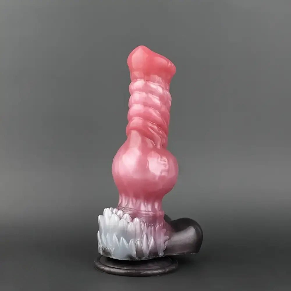 Mixed color knotted dog dildo, photo 10
