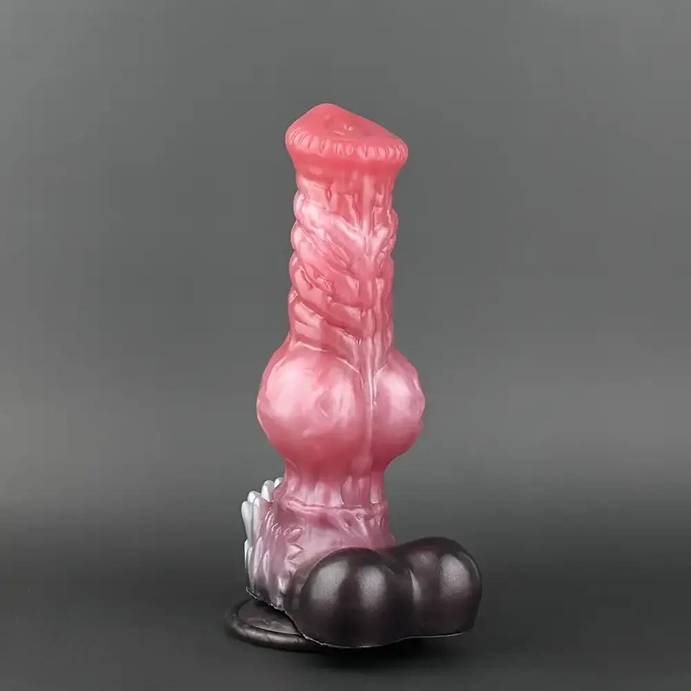Mixed color knotted dog dildo, photo 11
