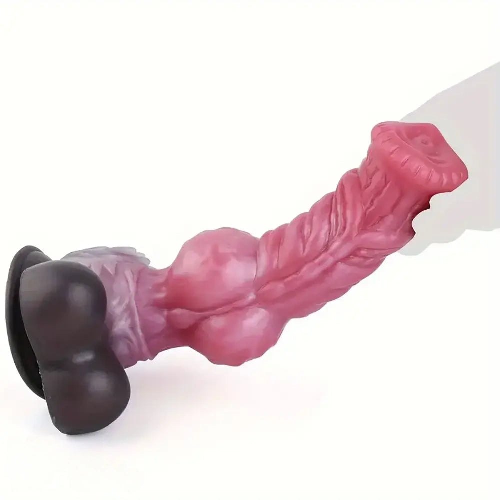 Mixed color knotted dog dildo, photo 13