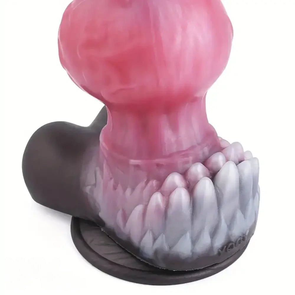 Mixed color knotted dog dildo, photo 15