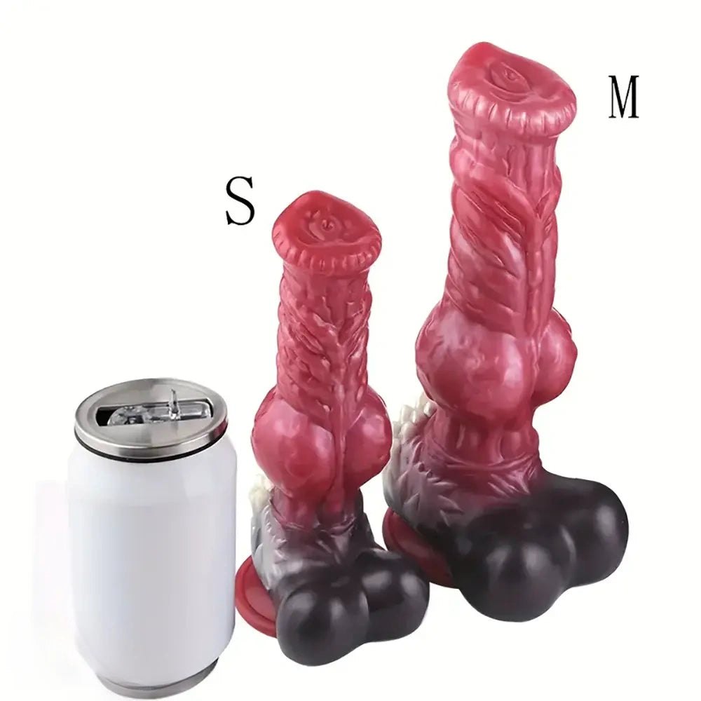Mixed color knotted dog dildo, photo 16