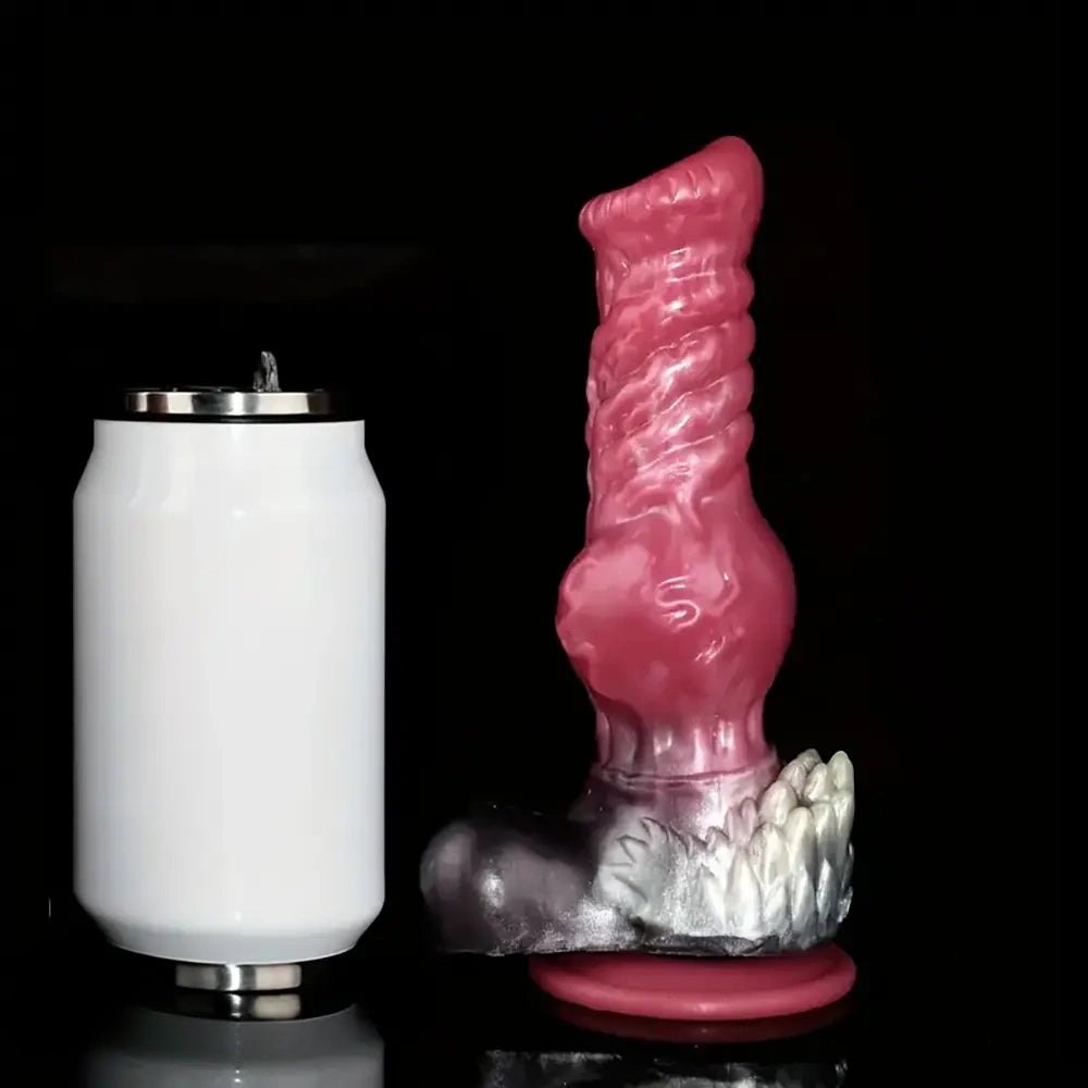 Mixed color knotted dog dildo, photo 2