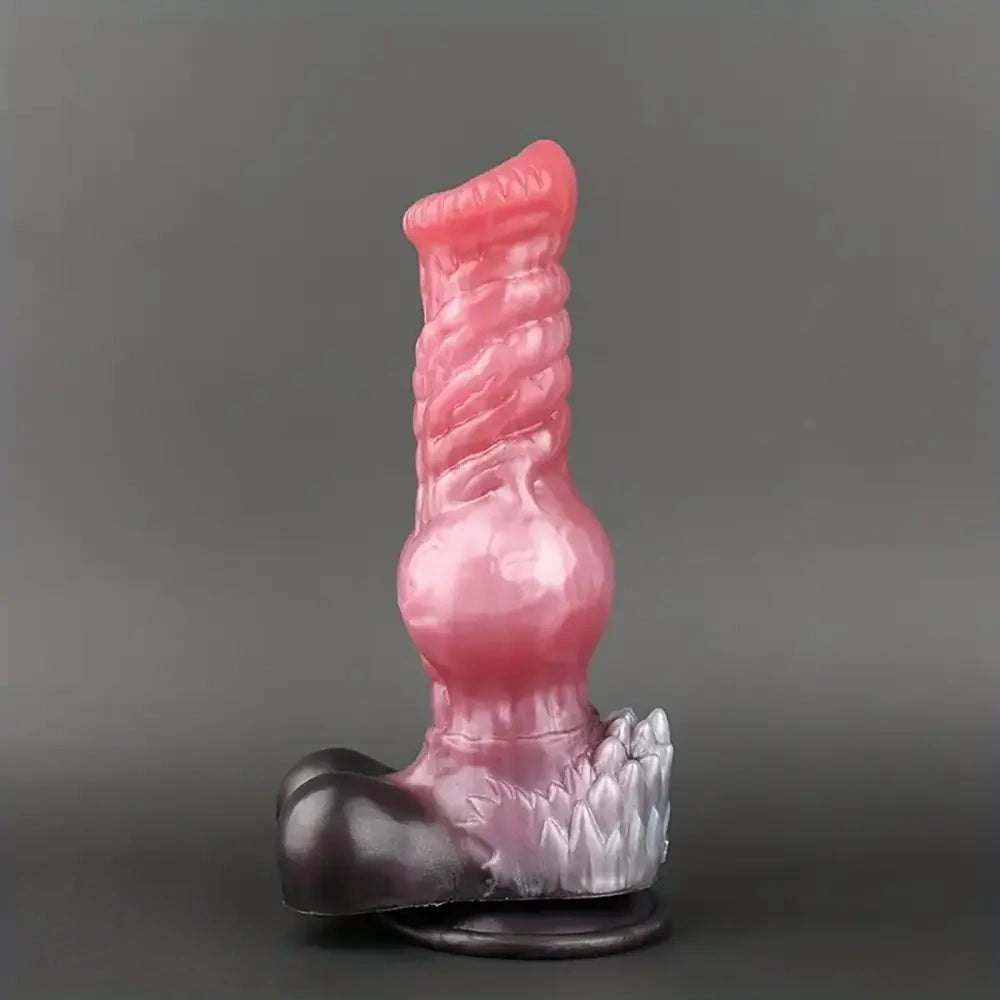 Mixed color knotted dog dildo, photo 6