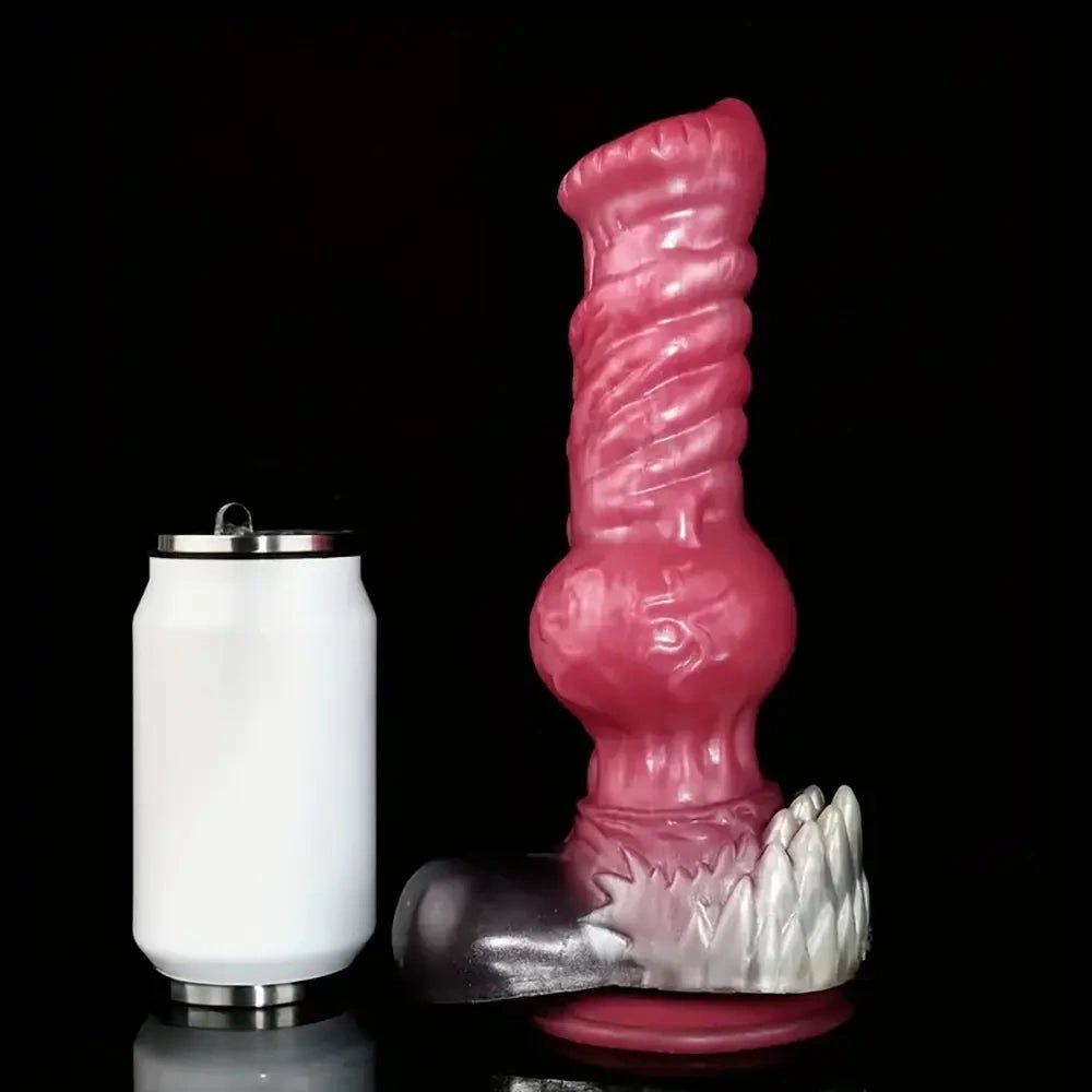 Mixed color knotted dog dildo, photo 7