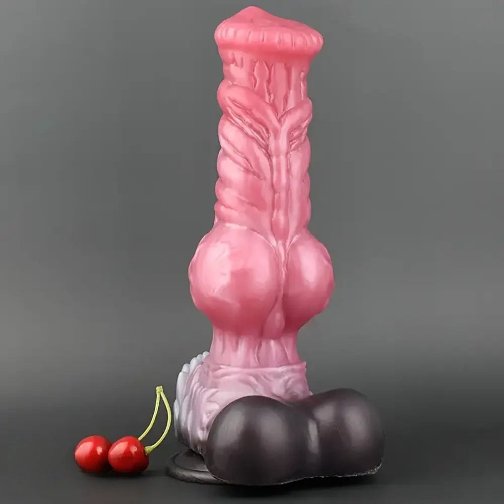 Mixed color knotted dog dildo, photo 8