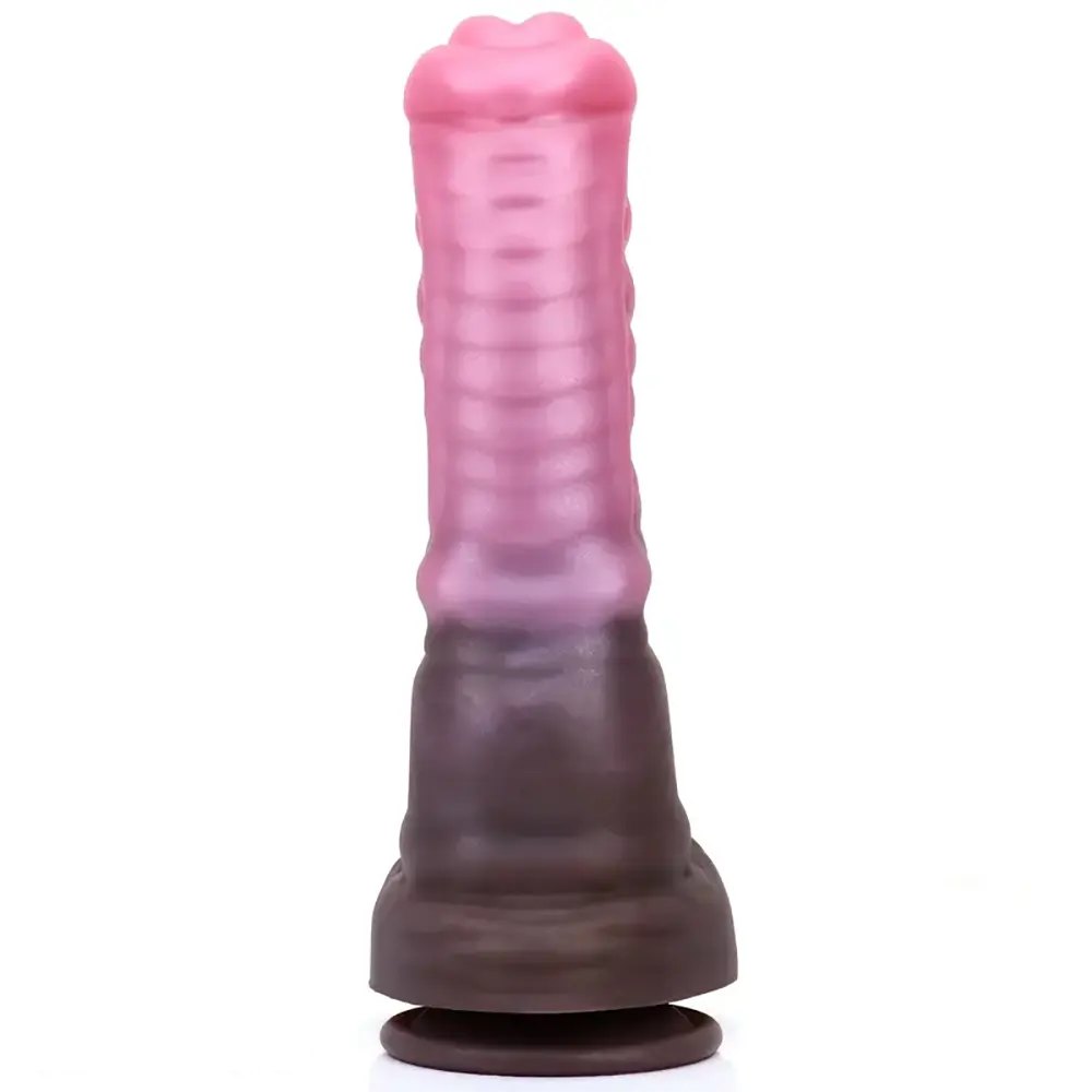 Mixed color knotted horse dildo, photo 5