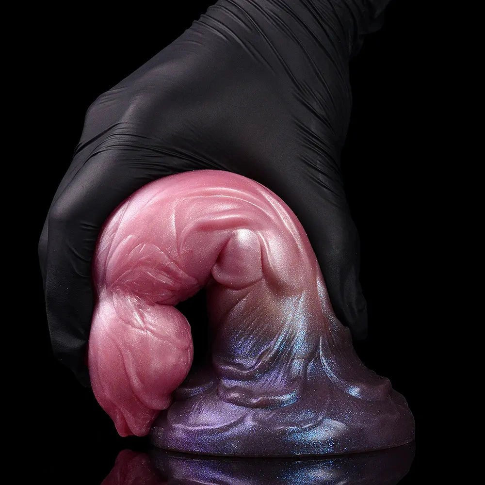 Mixed color silicone fantasy dildo, photo 13