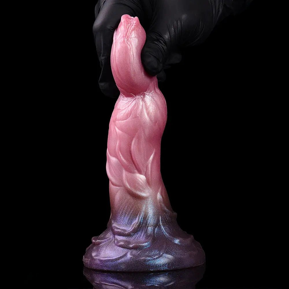 Mixed color silicone fantasy dildo, photo 15