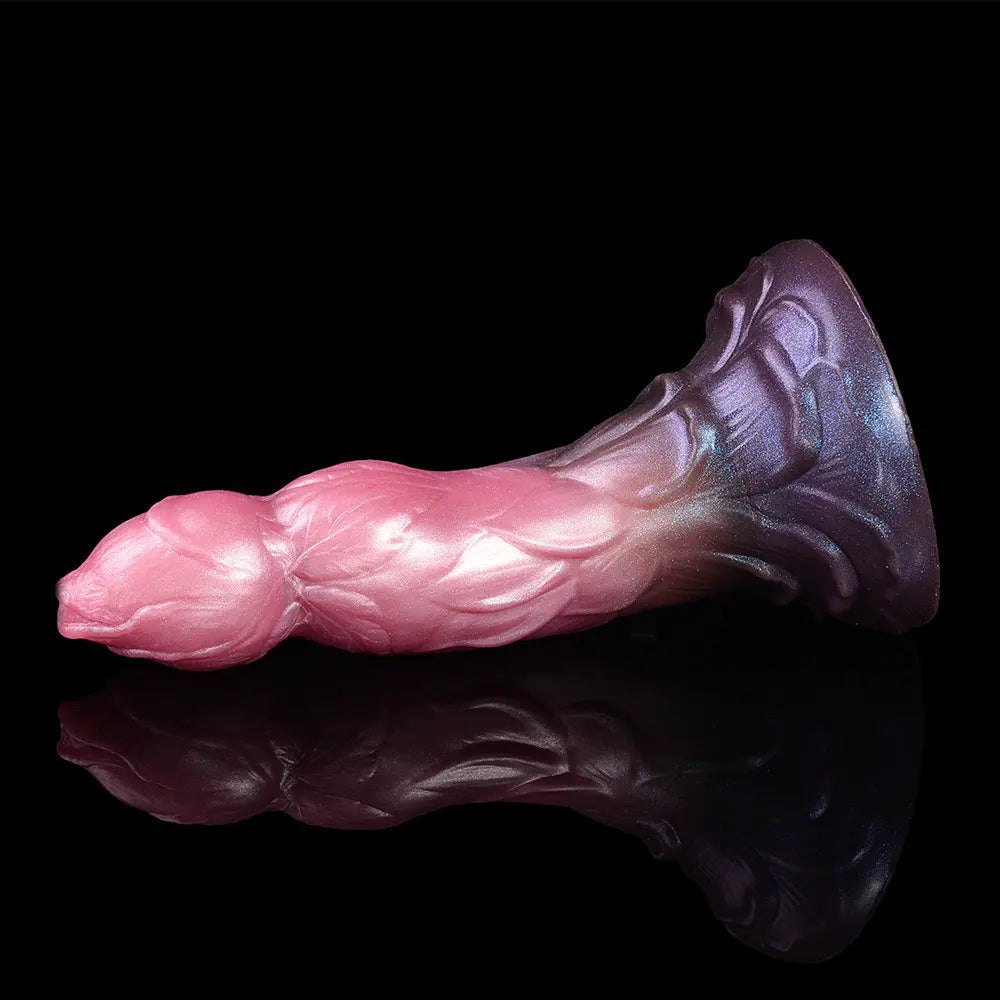 Mixed color silicone fantasy dildo, photo 7