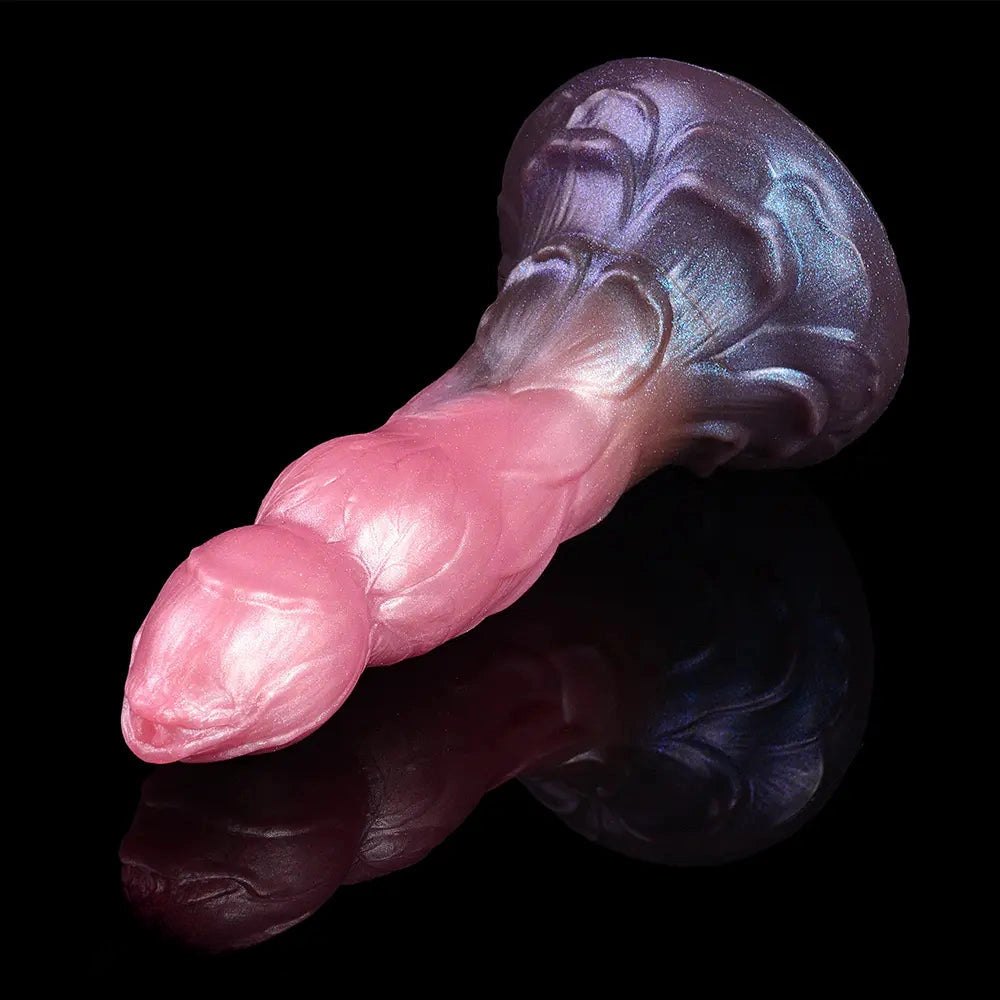 Mixed color silicone fantasy dildo, photo 8