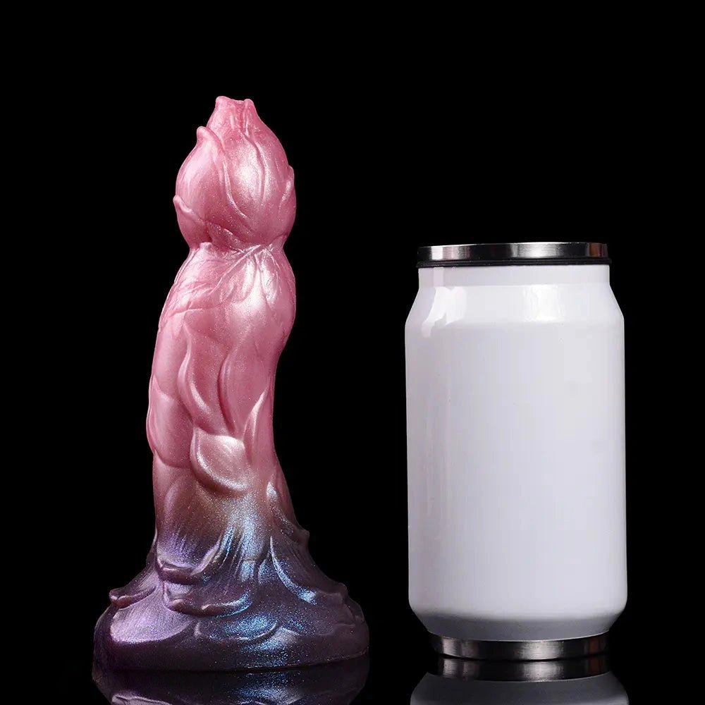 Mixed color silicone fantasy dildo, photo 9