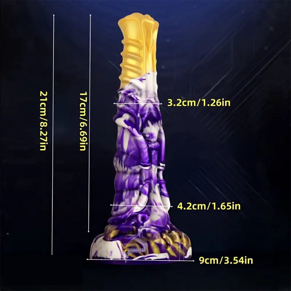 Mixed tone realistic silicone dildo, photo 4