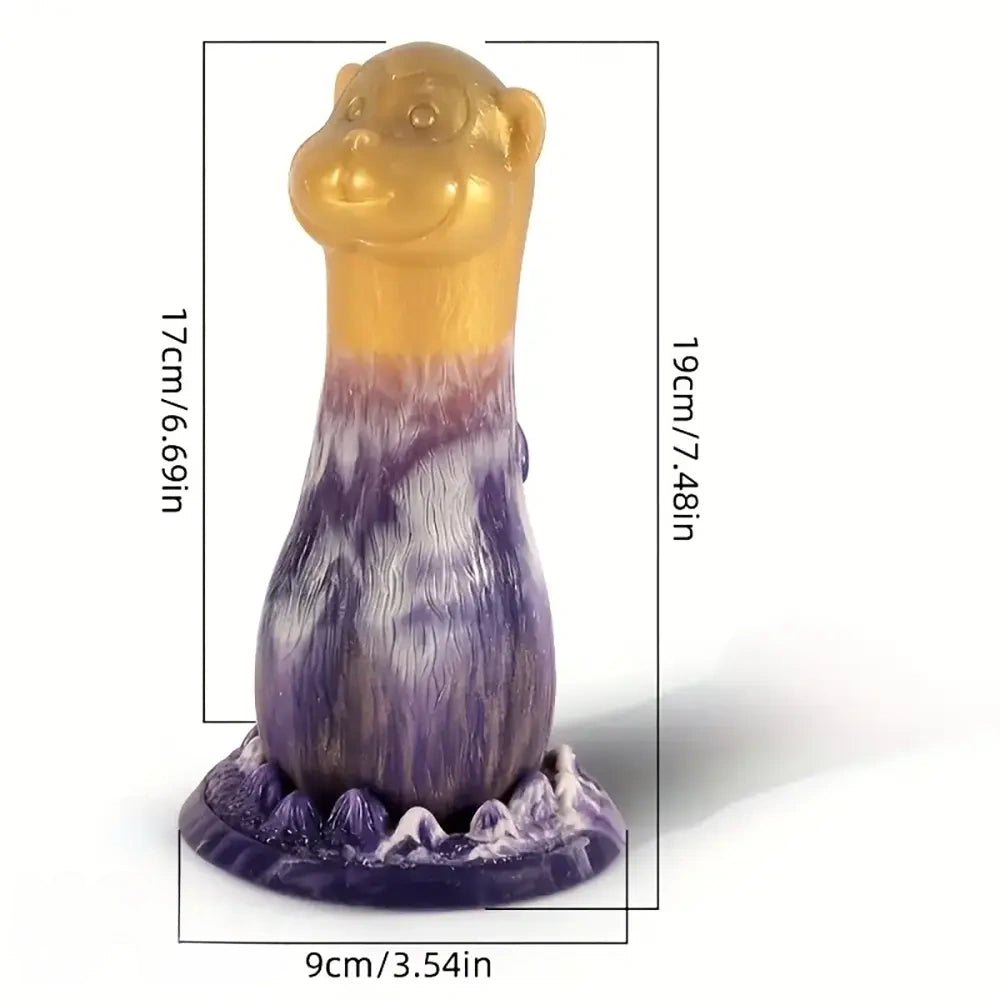 Purple and gold monkey animal dildo, photo 2