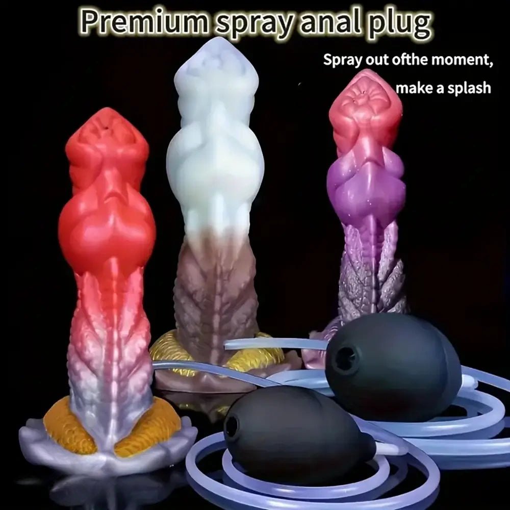 Fantasy monster dildo with textured bloom base, photo 1