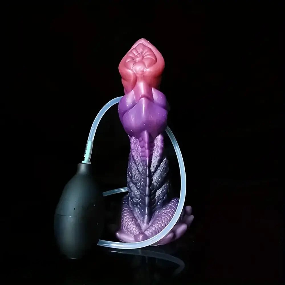 Fantasy monster dildo with textured bloom base, photo 5