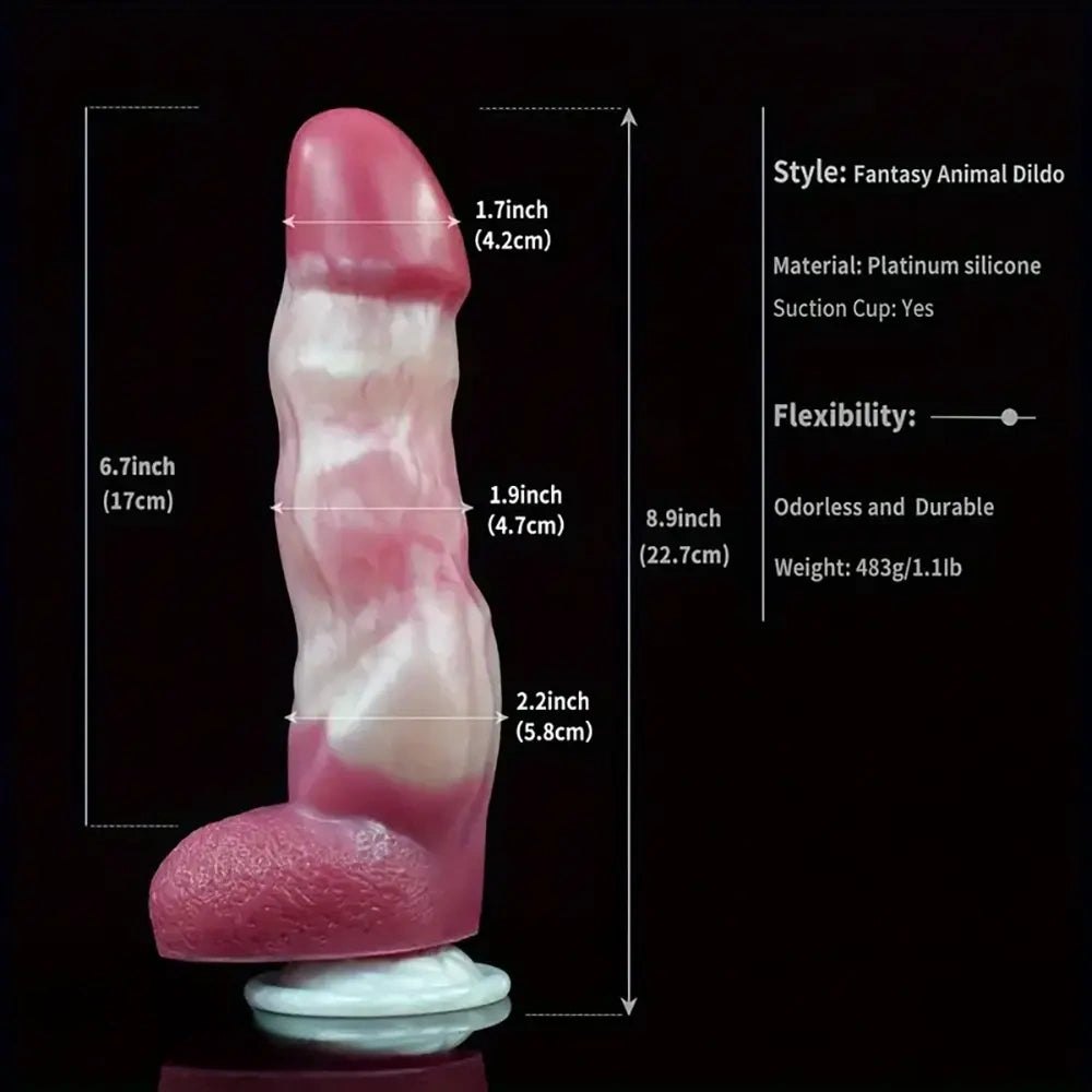 Textured fantasy creature dildo, photo 16