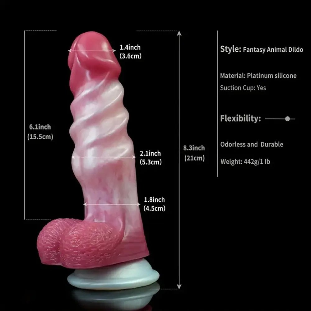 Textured fantasy creature dildo, photo 18