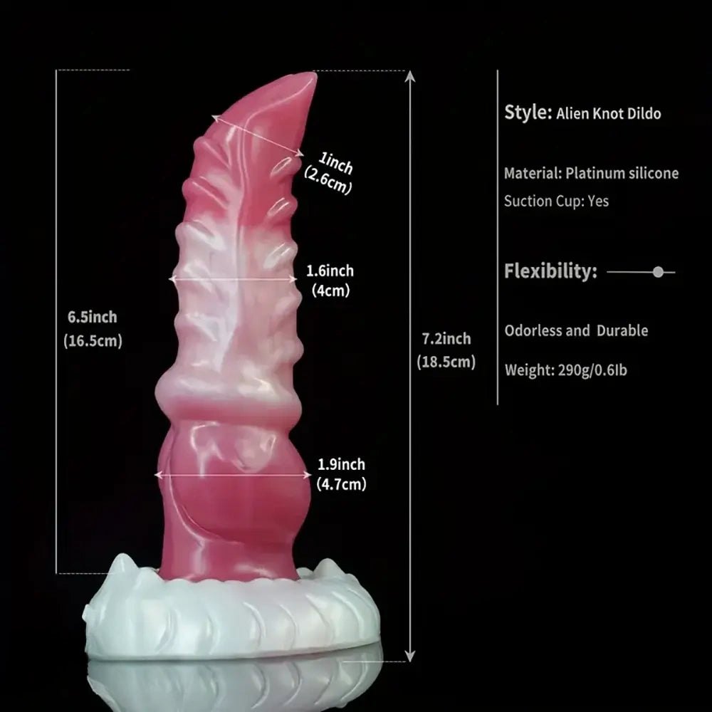 Textured fantasy creature dildo, photo 3